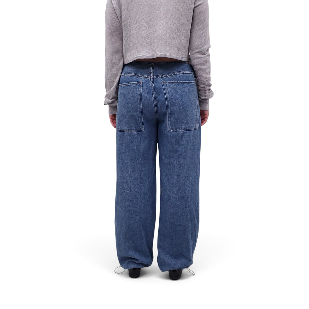 STILL HERE ELASTIC LOW RISE JEANS - SIZE 29