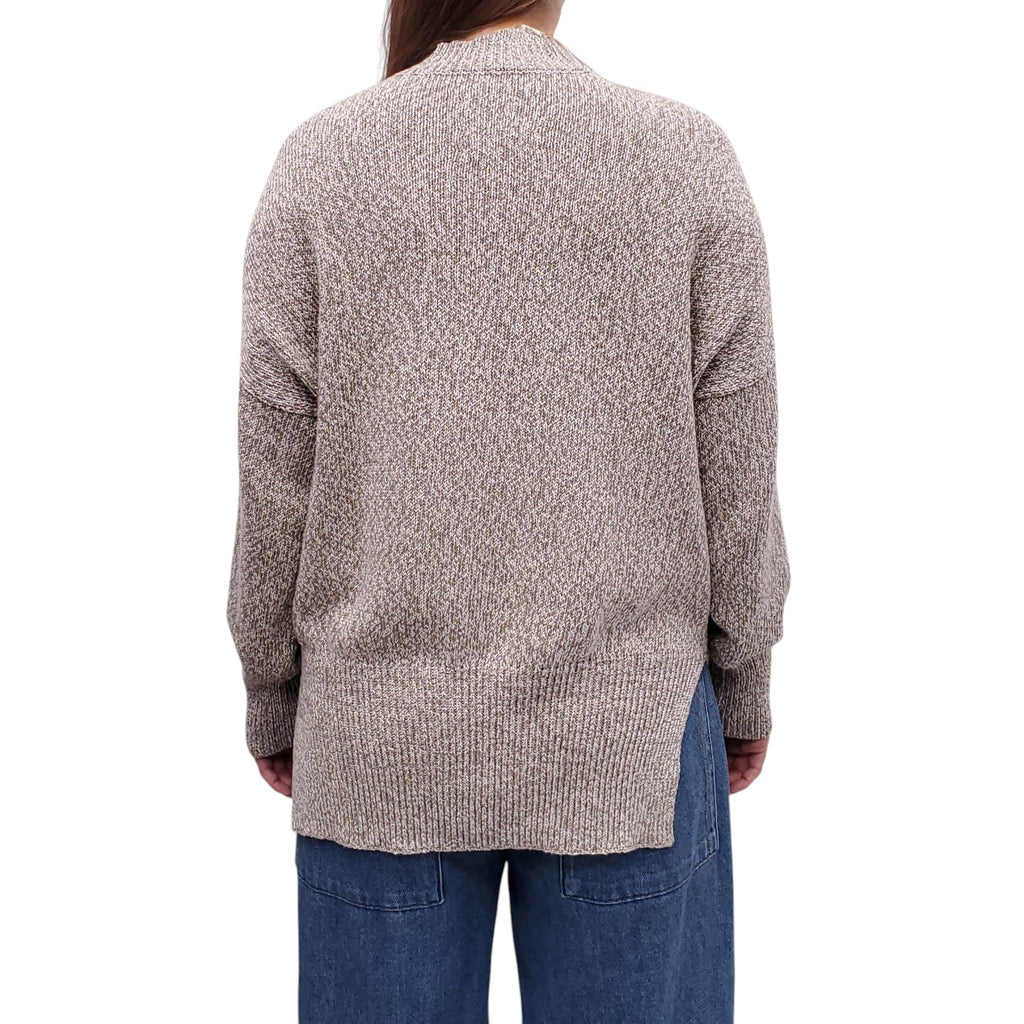 LAUREN MANOOGIAN OATMEAL COTTON SWEATER - SIZE 1/S