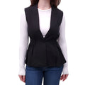 ULLA JOHNSON COTTON, LINEN AND SILK VEST - SIZE P (PETITE FIT)