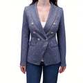 VERONICA BEARD DENIM BLUE DICKIE JACKET - SIZE 0
