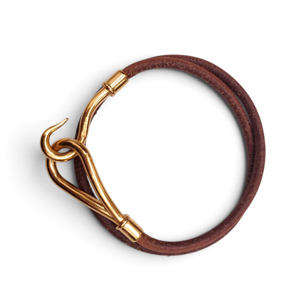 HERMÈS 3 PIECES LEATHER BRACELET SET