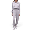PRADA SILVER TWO PIECE LOGO PANTS SET - SIZE 38
