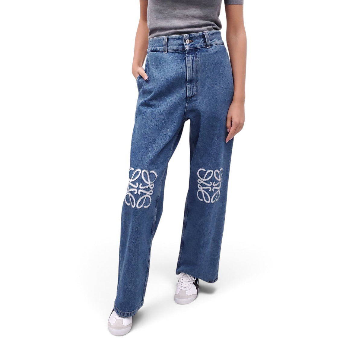LOEWE ANAGRAM LOGO JEANS - SIZE 38
