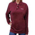 MIU MIU BURGUNDY POLO WITH LOGO - SIZE S