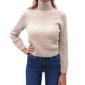CELINE TRIOMPHE LOGO KNIT TURTLENECK SWEATER - SIZE XS