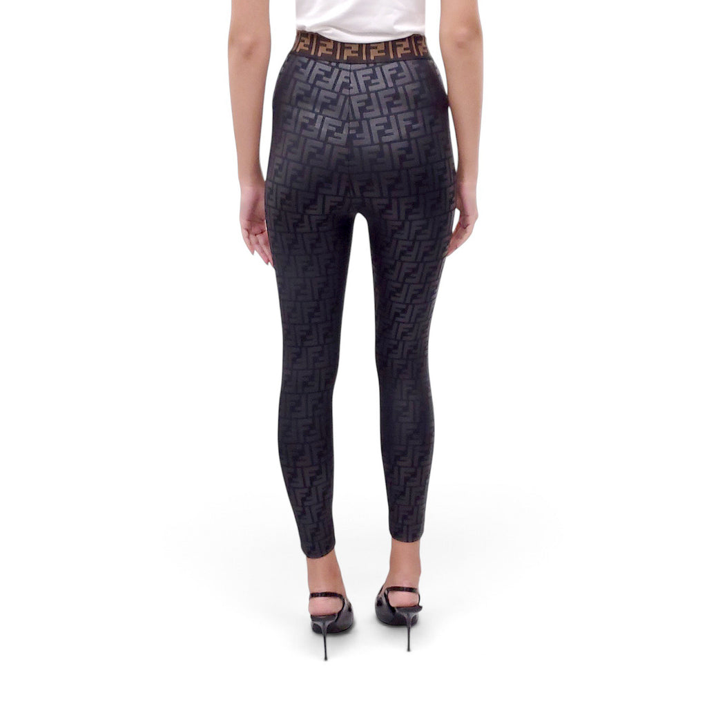 FENDI LOGO FF LEGGINGS - SIZE 40