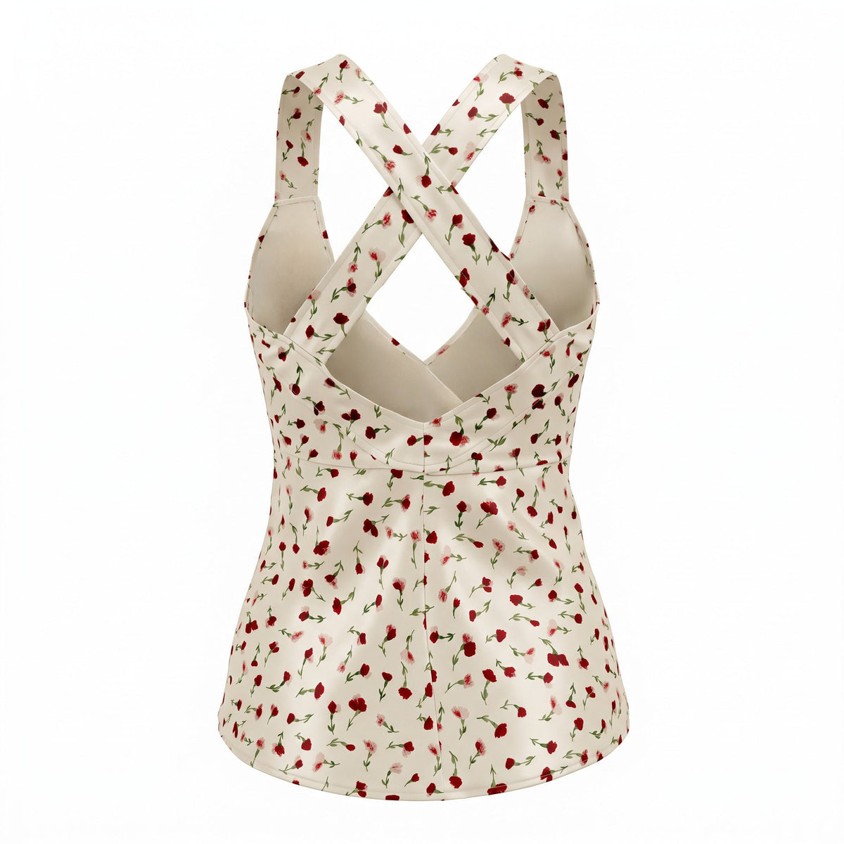 KHAITE SILK FLORAL TANK TOP - SIZE S