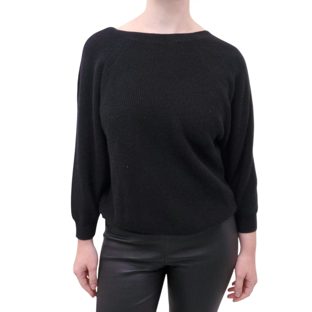 BA&SH BLACK KNOT SWEATER - SIZE XS