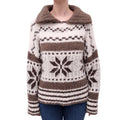 SMYTHE BROWN AND CREAM SKI SWEATER - SIZE M