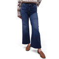 MOTHER DARK WASH THE HUSTLER ROLLER SNEAK JEANS - SIZE 28