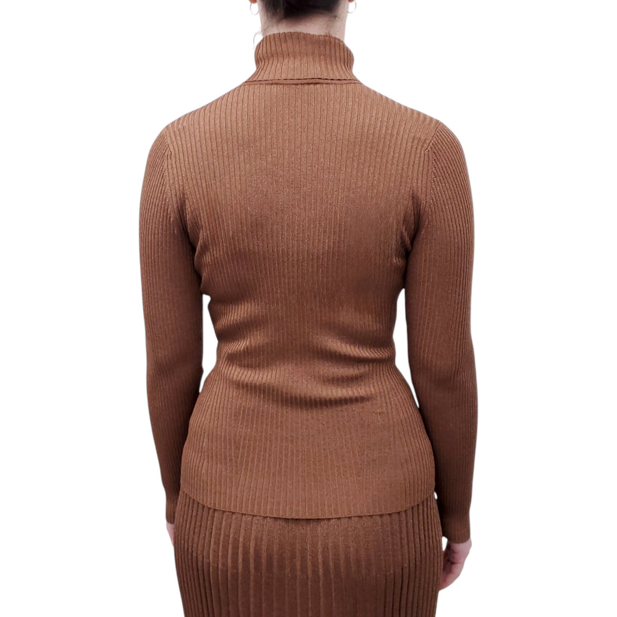 ZIMMERMANN PLEATED METALLIC SKIRT WITH MATCHING SWEATER - SIZE 1