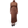 ZIMMERMANN PLEATED METALLIC SKIRT WITH MATCHING SWEATER - SIZE 1