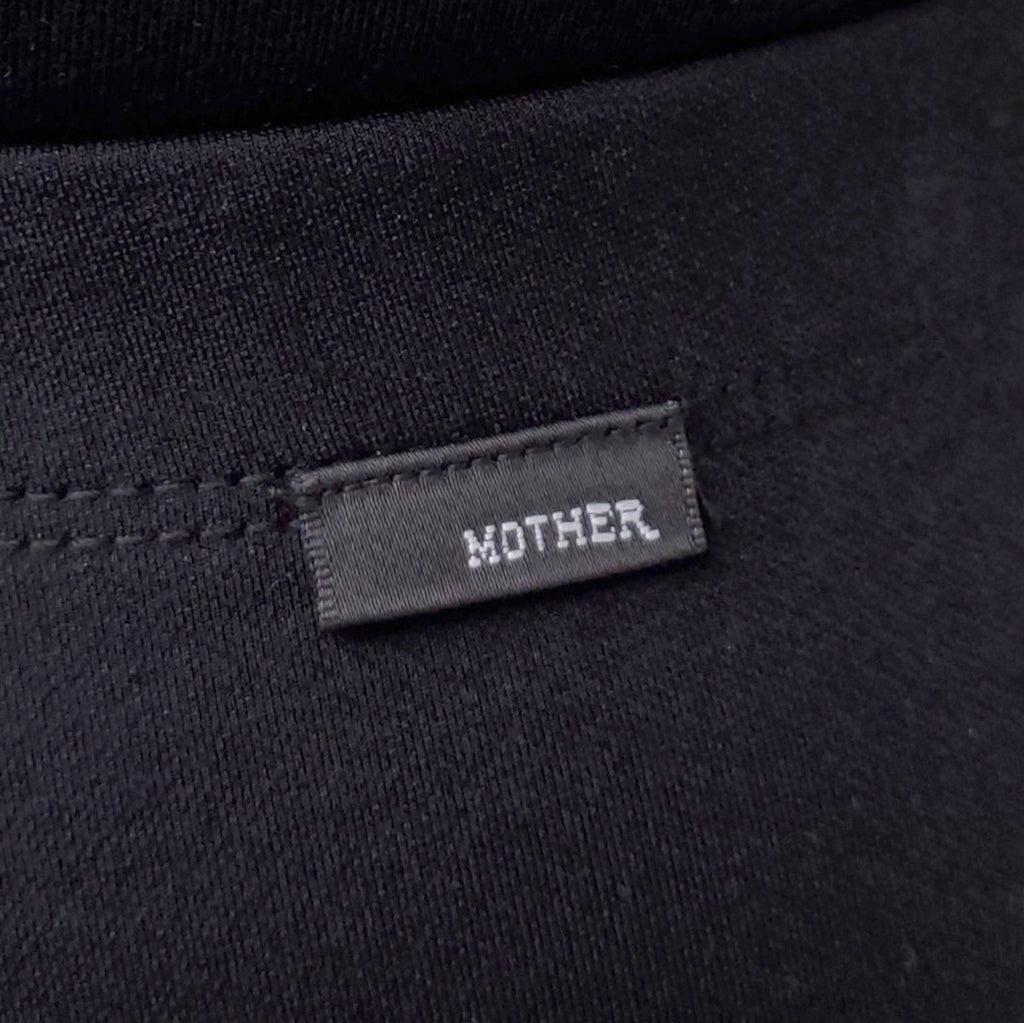 MOTHER BLACK STRETCH TROUSERS - SIZE S