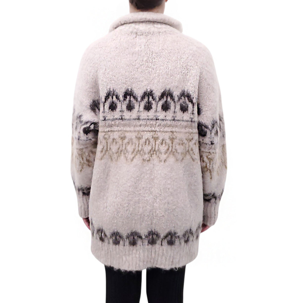 ISABEL MARANT ÉTOILE SKI WOOL AND MOHAIR SWEATER JACKET - SIZE 34