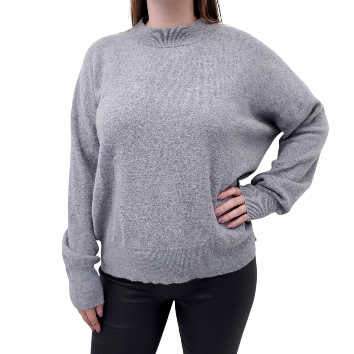 LA LIGNE GREY WOOL AND CASHMERE SWEATER - SIZE XL