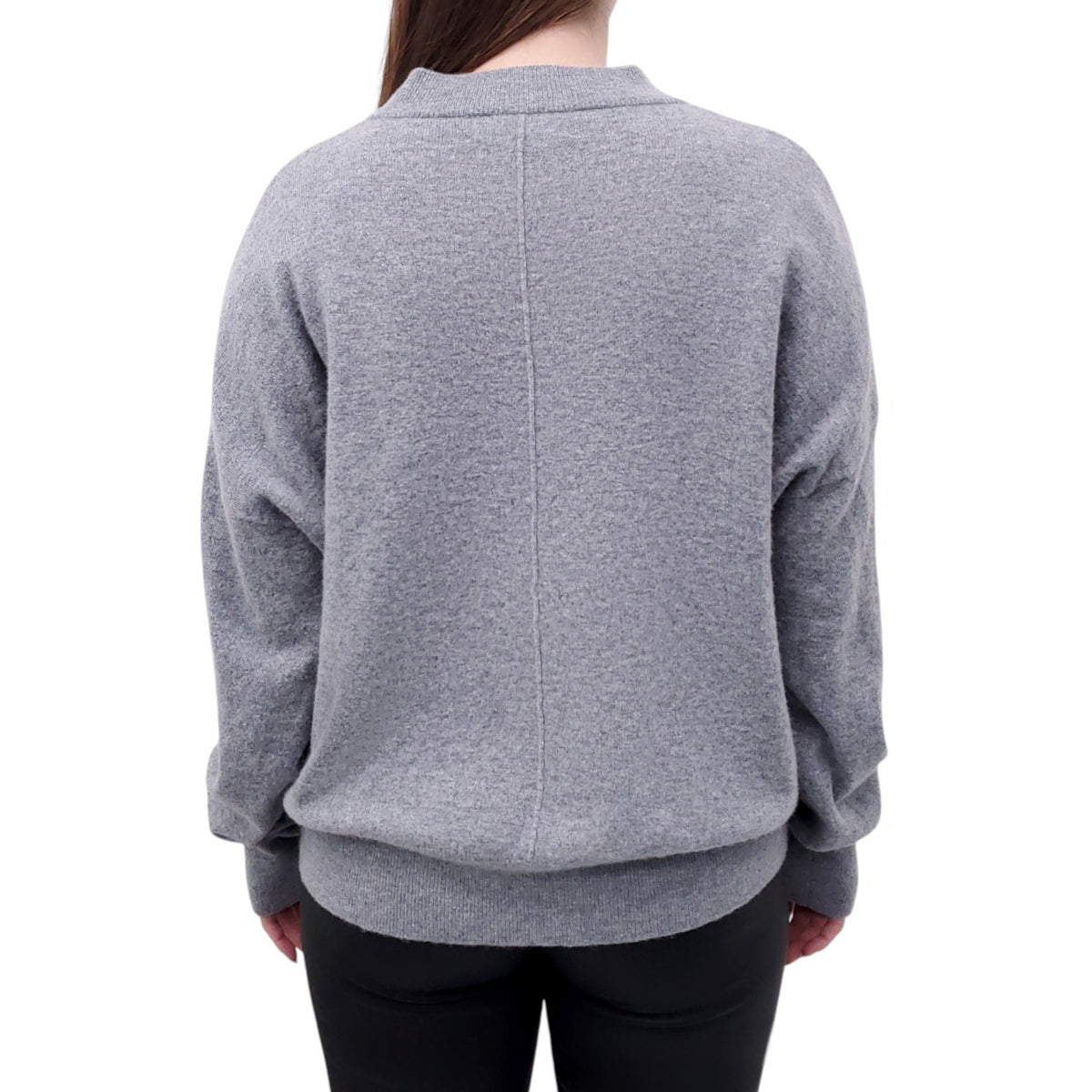 LA LIGNE GREY WOOL AND CASHMERE SWEATER - SIZE XL