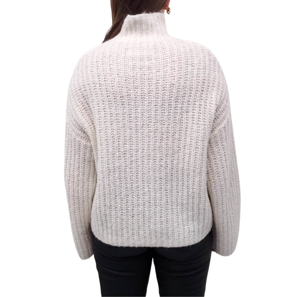 SAMSOE SAMSOE WHITE TURTLENECK - SIZE S