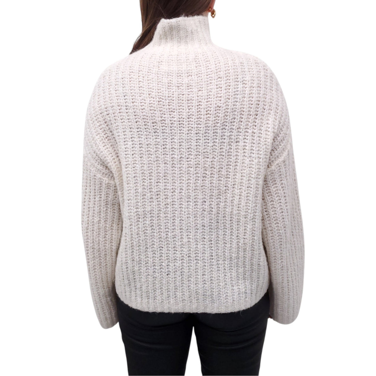 SAMSOE SAMSOE WHITE TURTLENECK - SIZE S