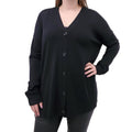 ACNE STUDIOS BLACK OVERSIZED CARDIGAN - SIZE M