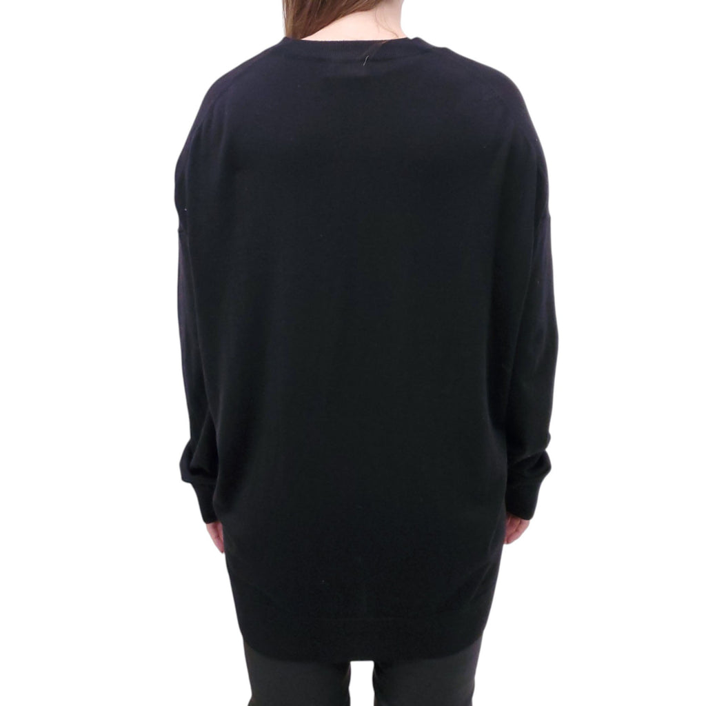 ACNE STUDIOS BLACK OVERSIZED CARDIGAN - SIZE M