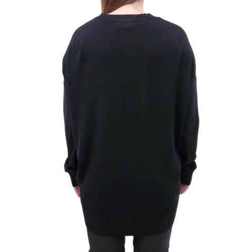 ACNE STUDIOS BLACK OVERSIZED CARDIGAN - SIZE M