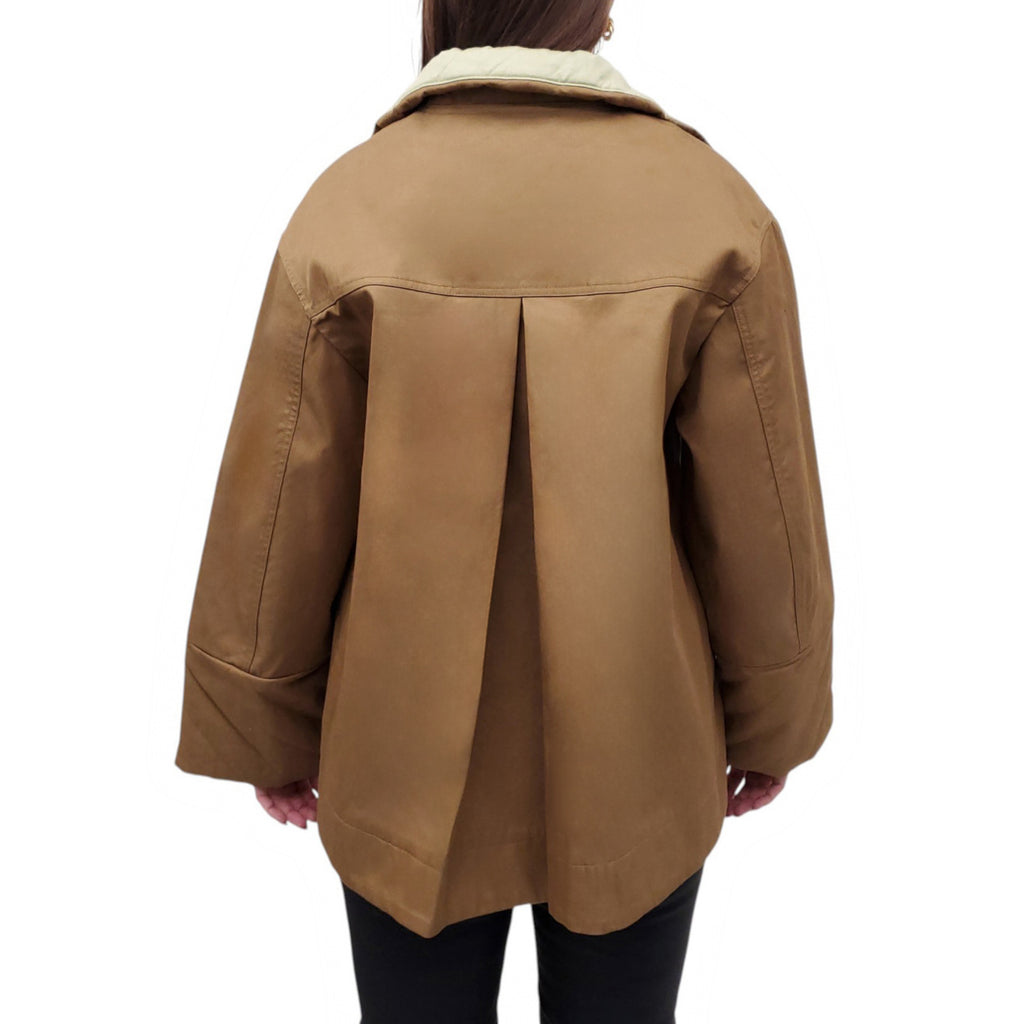 GANNI A-LINE TRENCH JACKET - SIZE 32 (OVERSIZED)