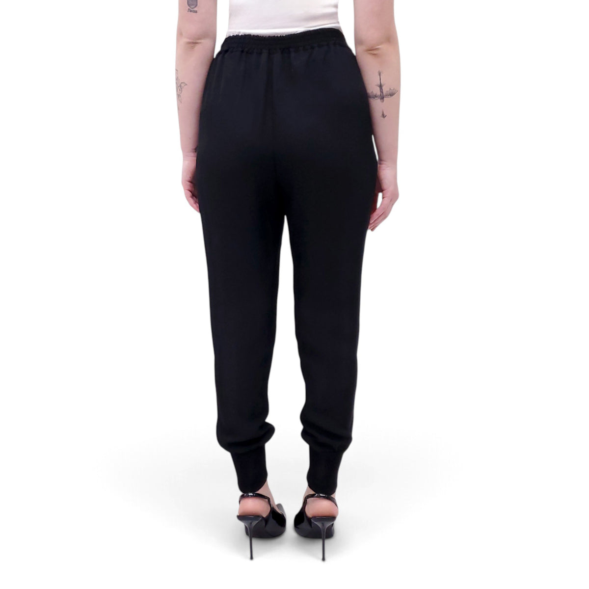 LANVIN ELASTIC WAIST TROUSERS - SIZE 38