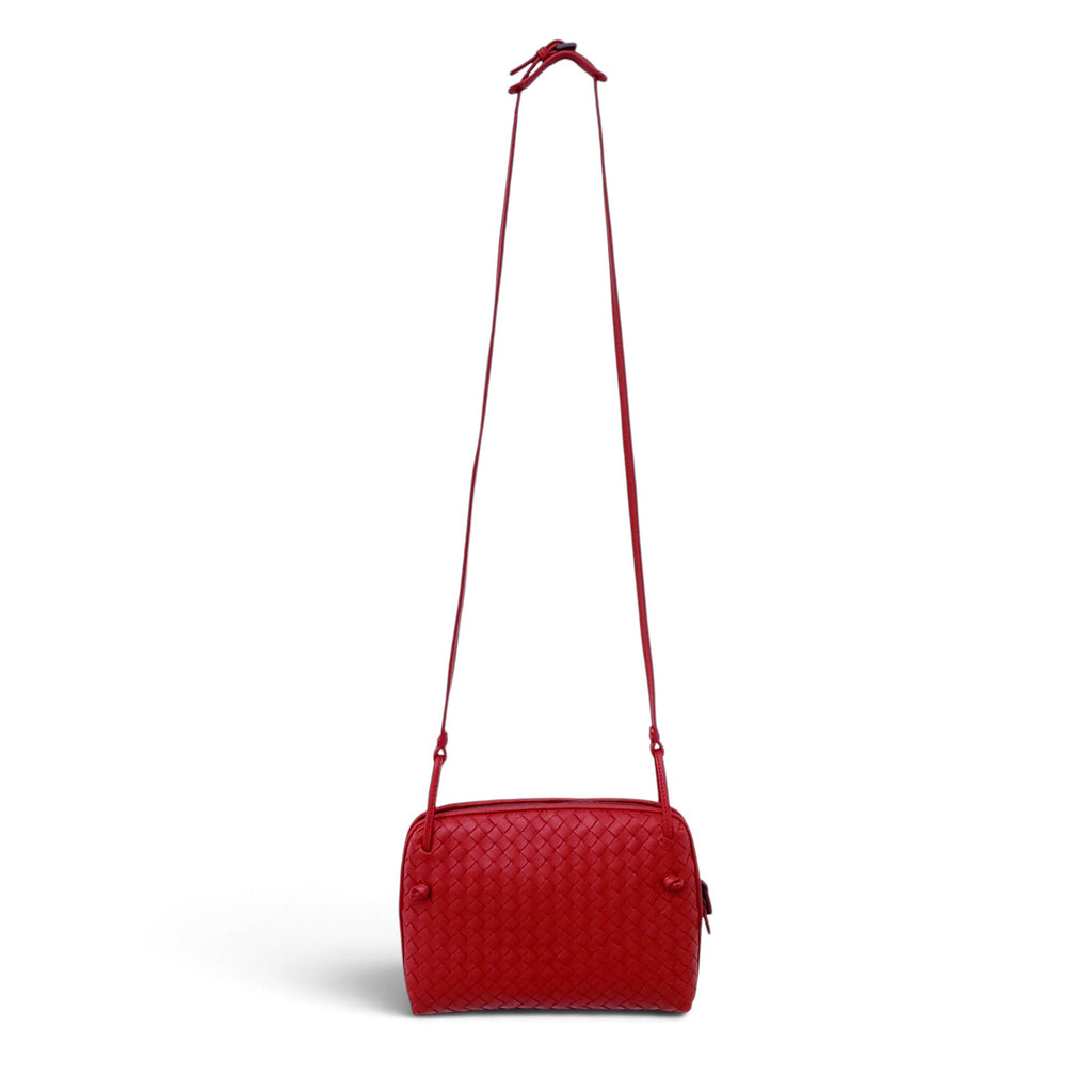 BOTTEGA VENETA INTRECCIATO RED NAPPA LEATHER NODINI LEATHER