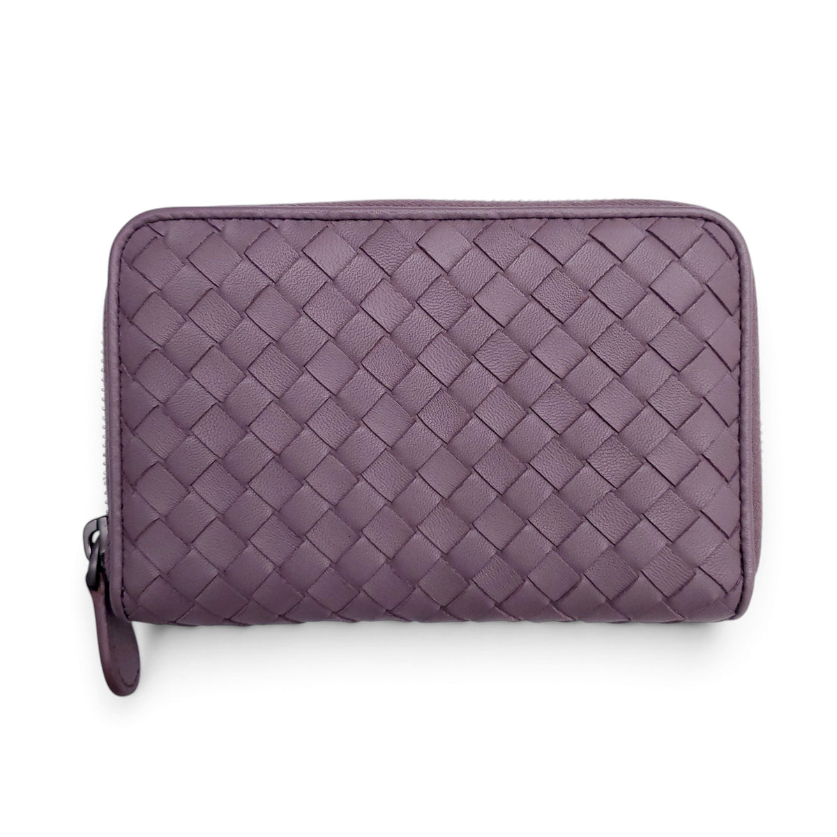 BOTTEGA VENETA INTRECCIATO WALLET IN PURPLE