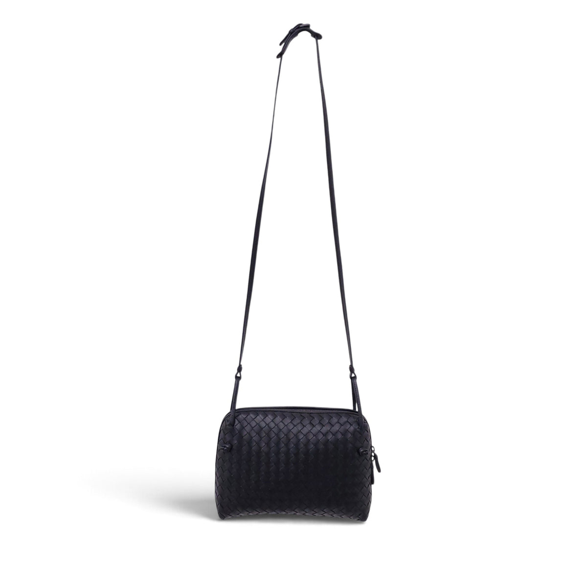 BOTTEGA VENETA INTRECCIATO BLACK NAPPA LEATHER NODINI LEATHER