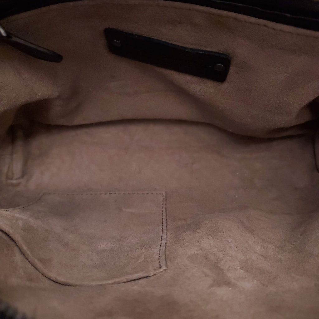 BOTTEGA VENETA INTRECCIATO BLACK NAPPA LEATHER NODINI LEATHER