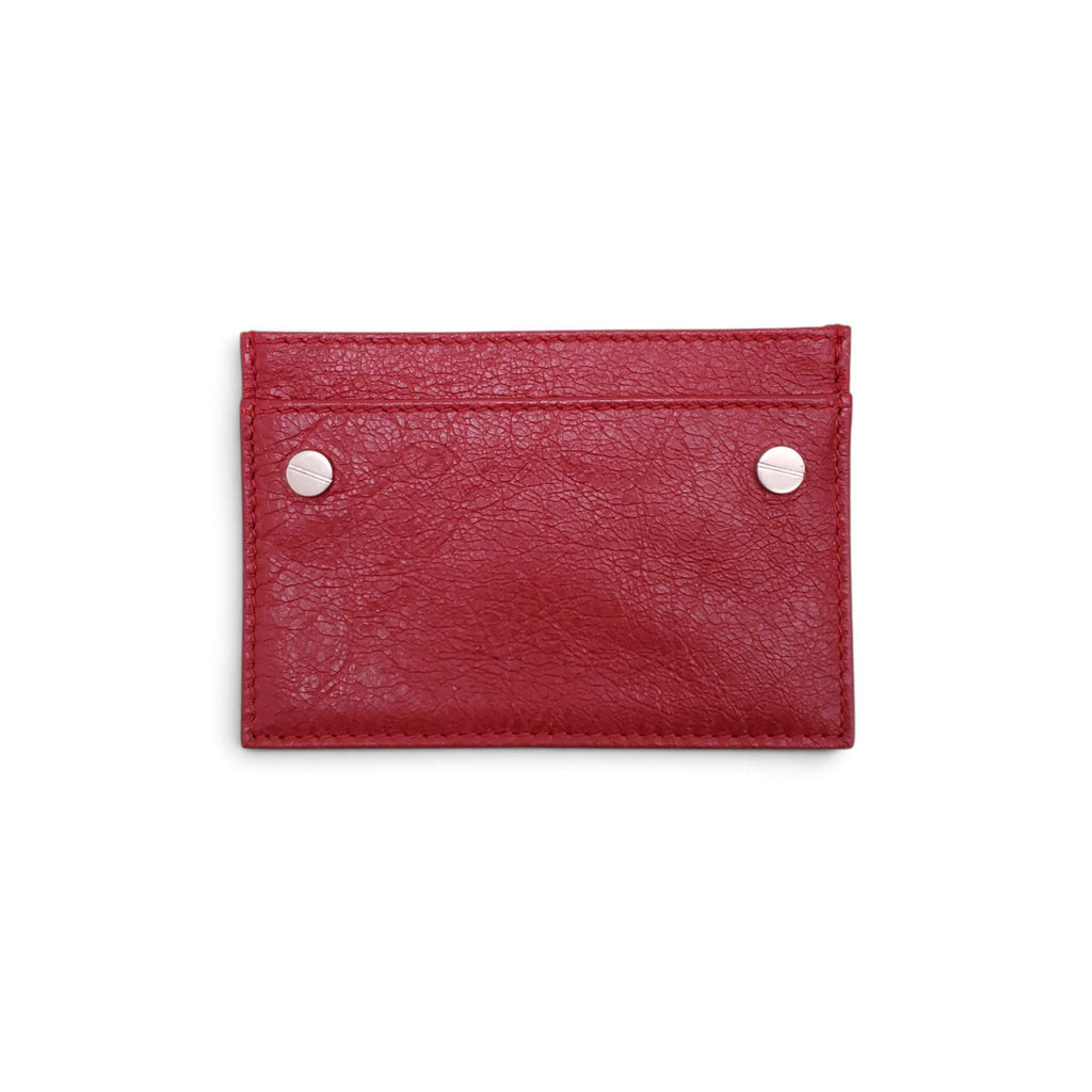 BALENCIAGA RED GARMENT CARD HOLDER