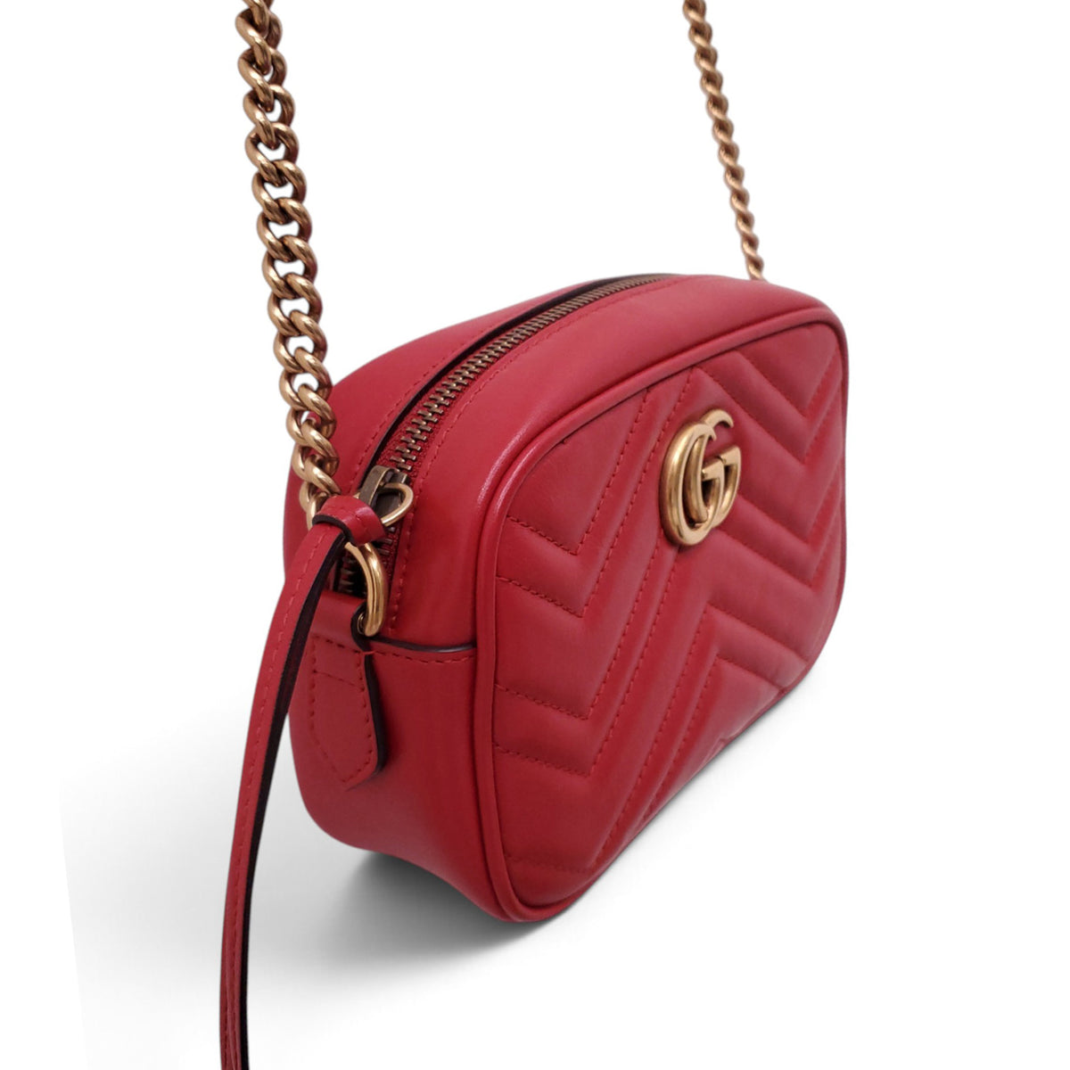 GUCCI MARMONT HIBISCUS CAMERA BAG IN SMALL