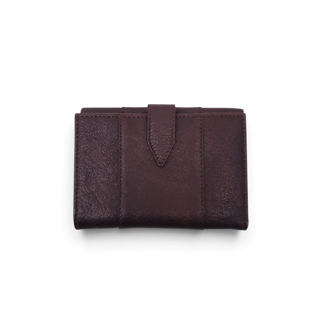 BURBERRY BROWN WALLET WITH GOLD CLASP