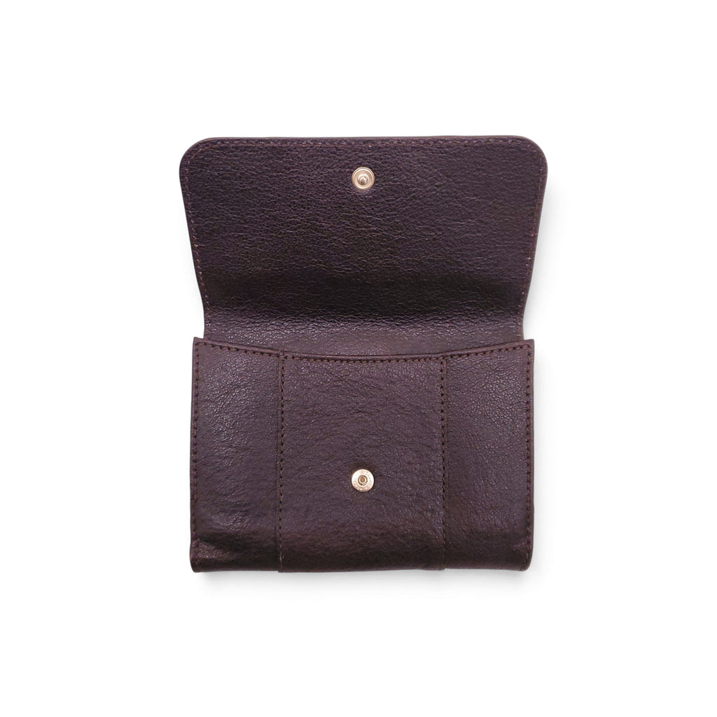BURBERRY BROWN WALLET WITH GOLD CLASP