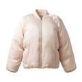 LOULOU STUDIO IVORY PUFFER BOMBER JACKET - SIZE M