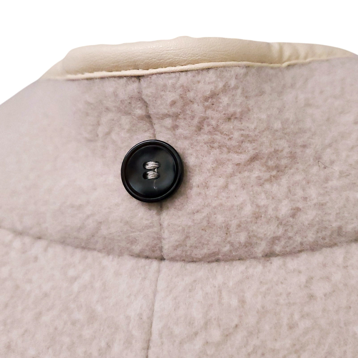 FORTE FORTE IVORY BOUCLE COAT WITH BELT - SIZE 2