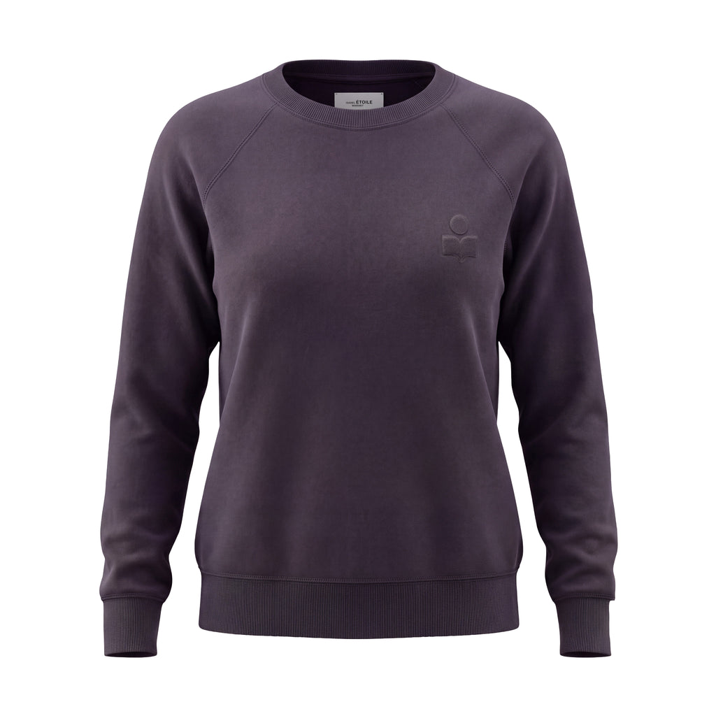 ISABEL MARANT ÉTOILE DARK GREY LOGO SWEATSHIRT - SIZE 36