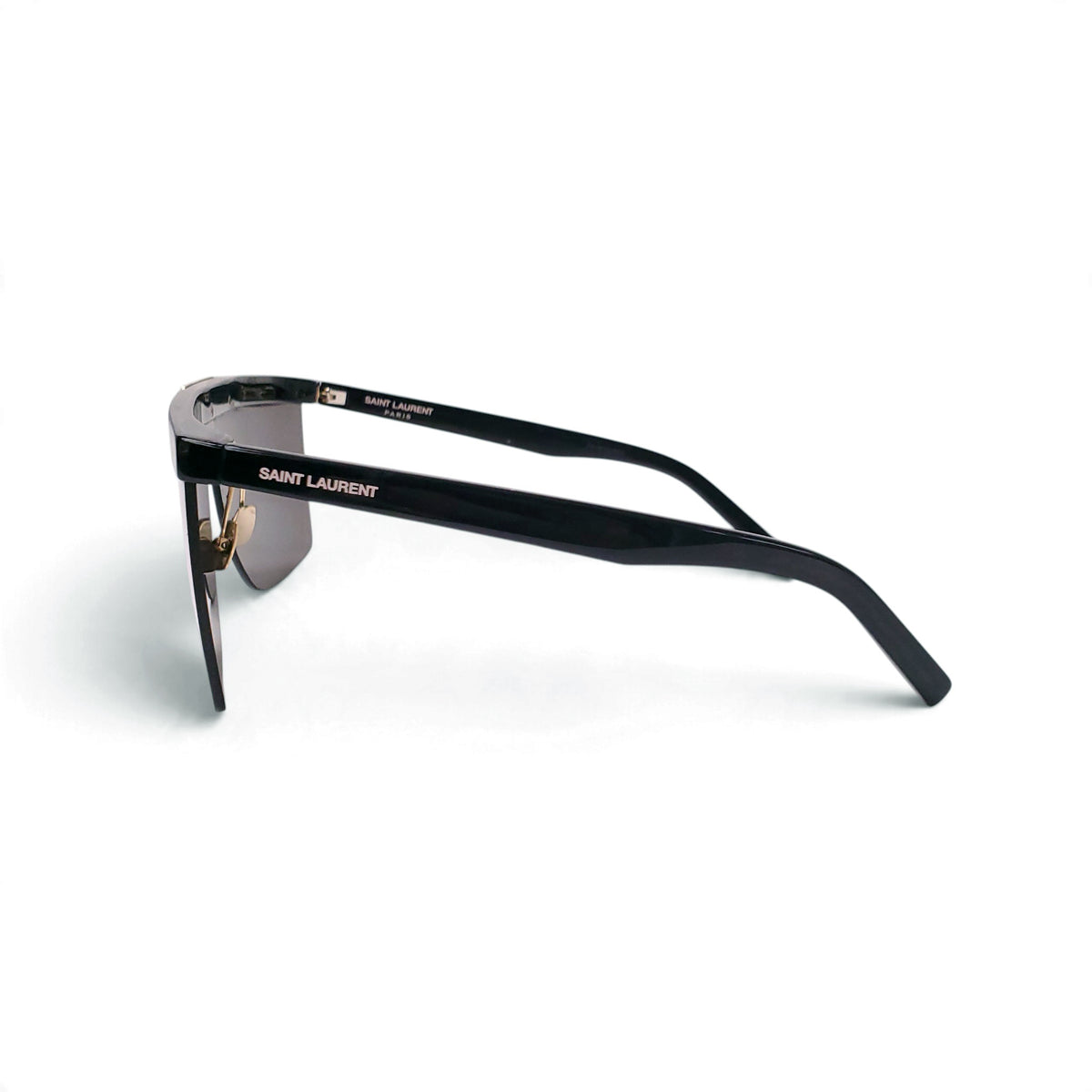 SAINT LAURENT GOLD AND BLACK SUNGLASSES