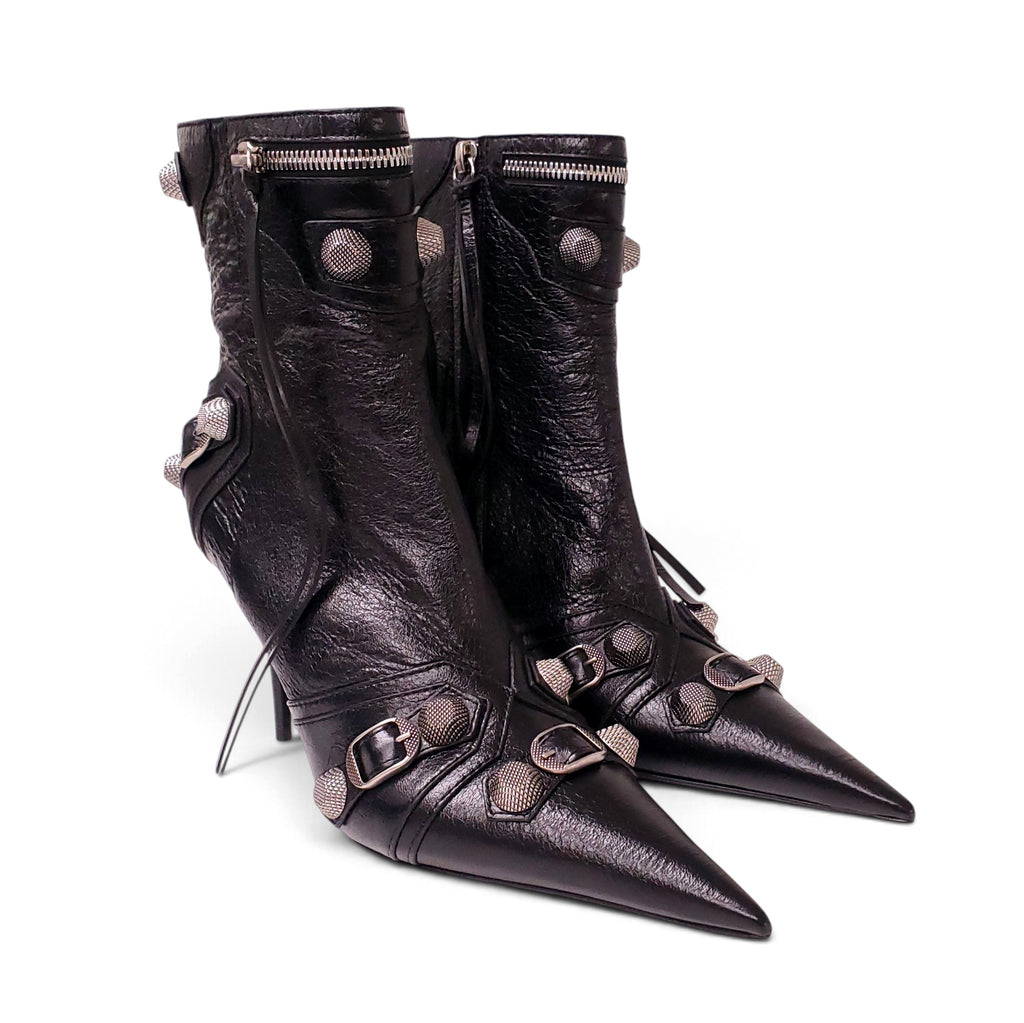BALENCIAGA CAGOLE 90 BOOTIES LAMBSKIN - SIZE 40