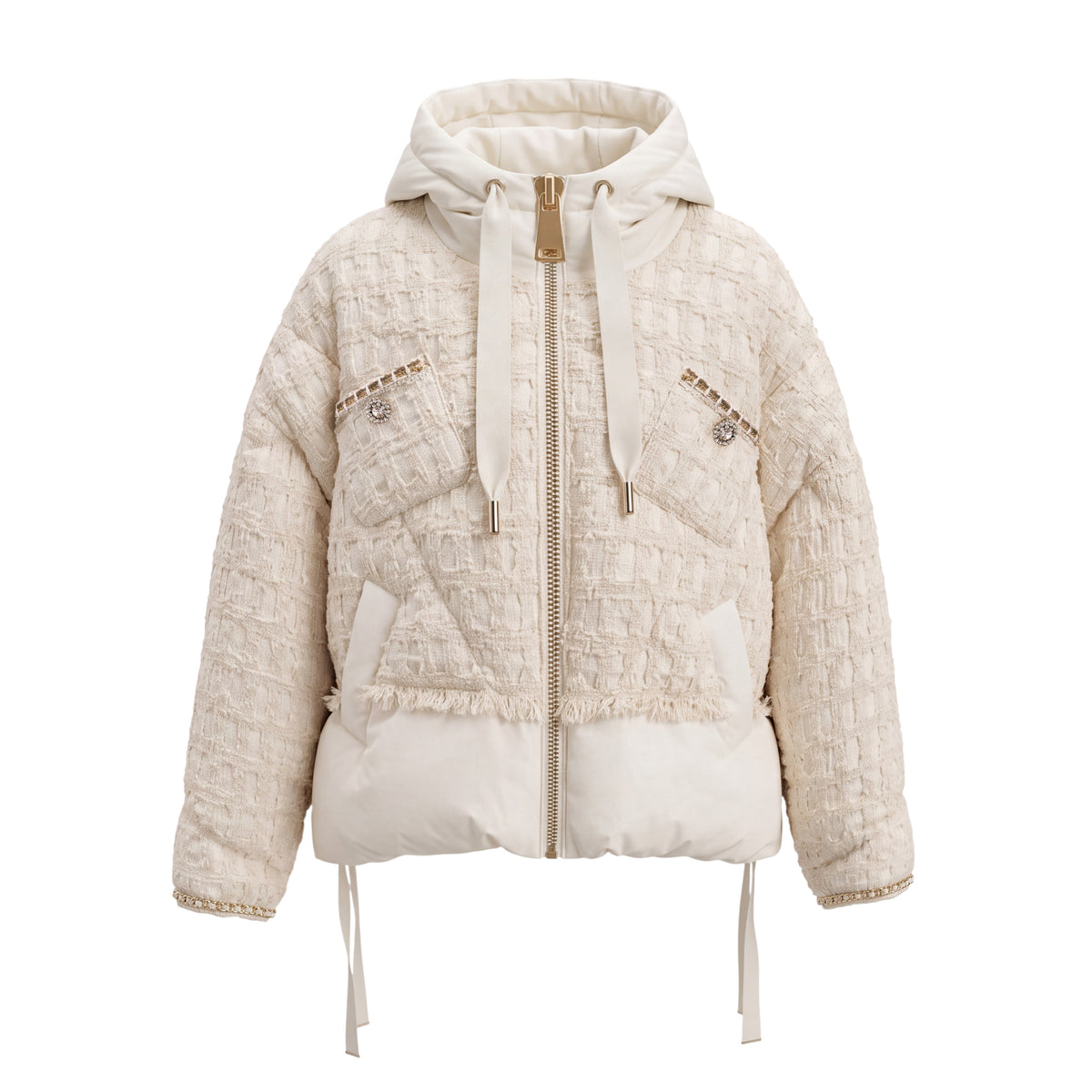 KHRISJOY PUFF KHRIS TWEED DOWN JACKET - SIZE 01
