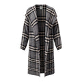 TOTÊME SIGNATURE CHECK WOOL COAT - SIZE M