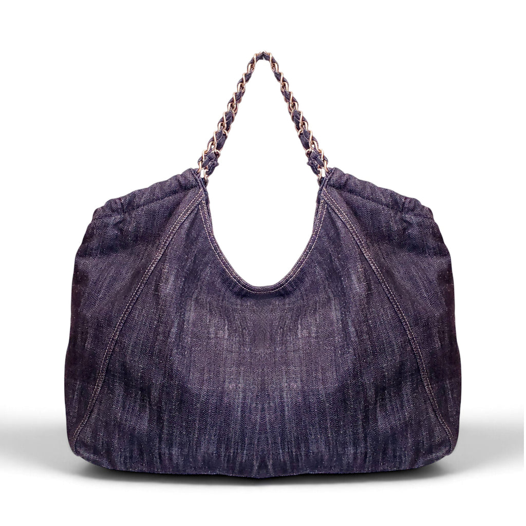 CHANEL DENIM XL COCO CABAS TOTE