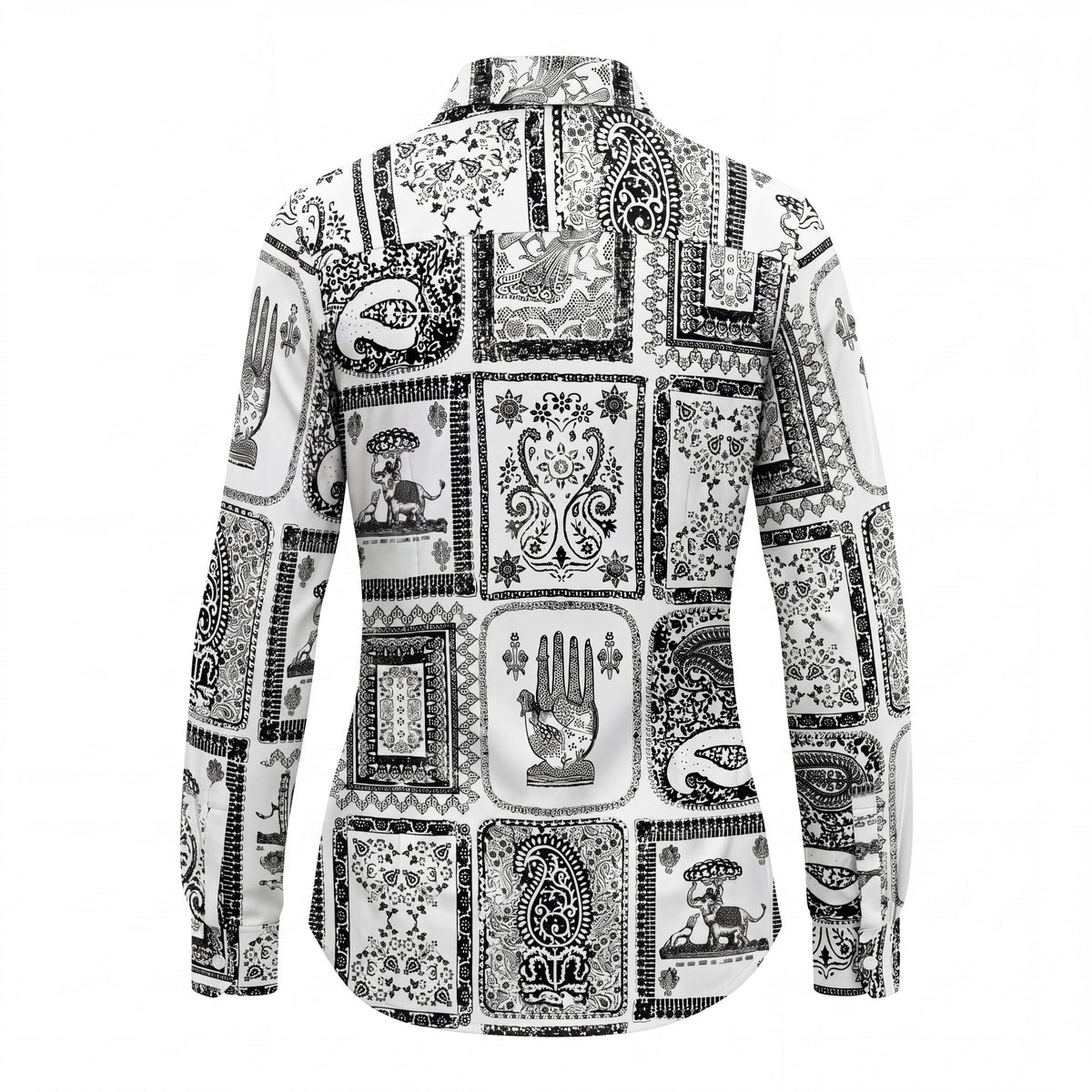 ACNE STUDIOS RUNWAY PATTERNED BLOUSE - SIZE 38