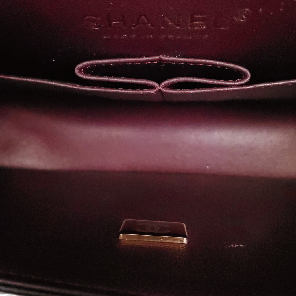 CHANEL BLACK LAMBSKIN DOUBLE FLAP BAG