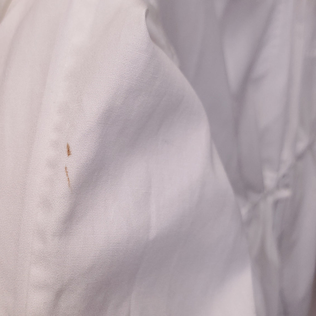 FENDI WHITE BUTTON UP DRESS WITH BAGUETTE POCKET - SIZE 38