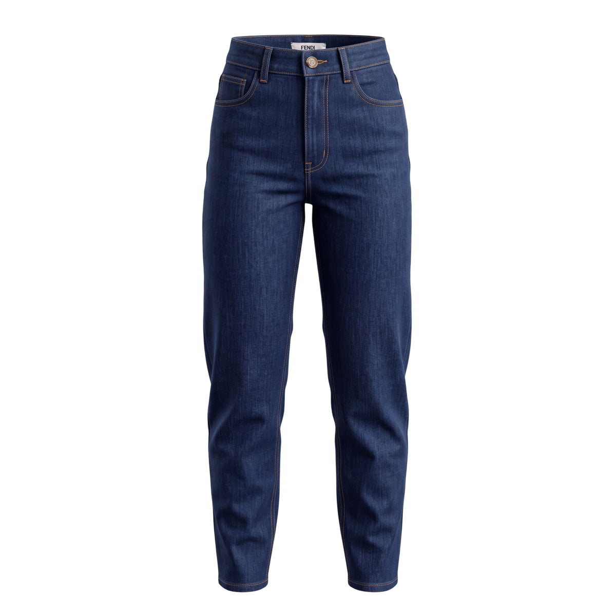 FENDI FF LOGO DENIM JEANS- SIZE 38