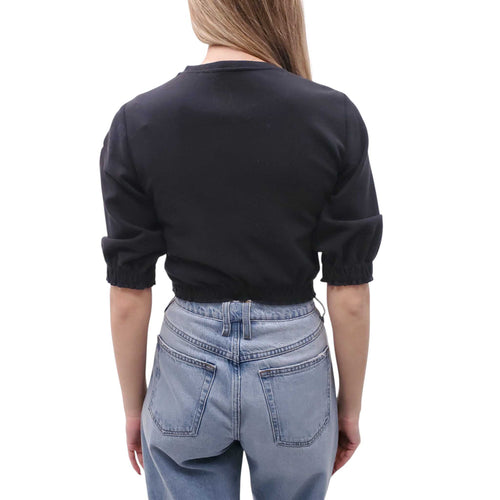 3.1 PHILLIP LIM CROPPED KNOT SHIRT - SIZE S