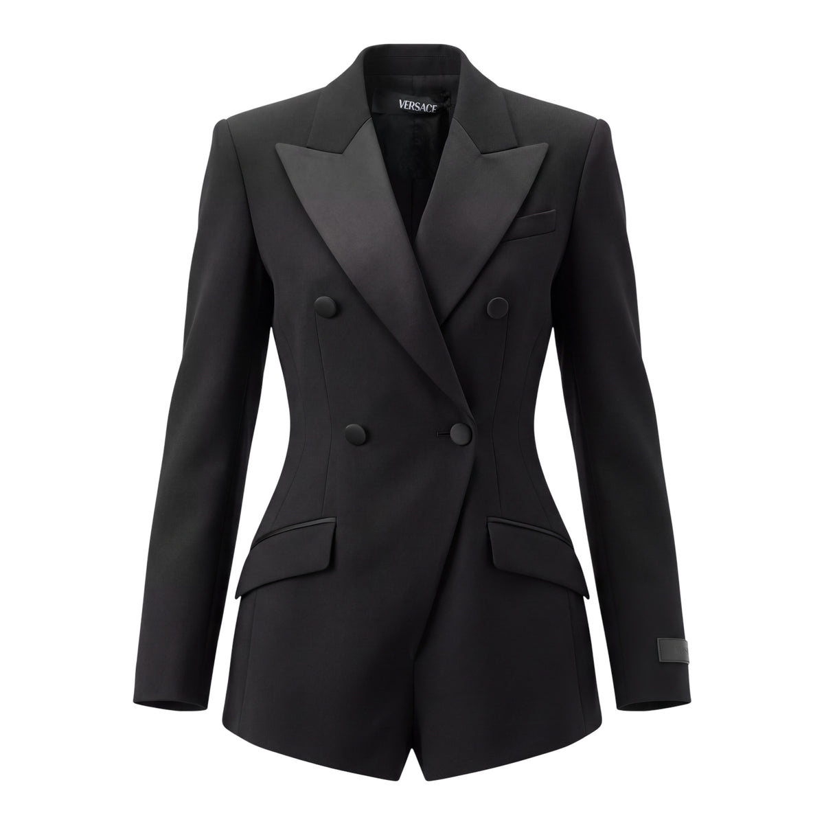 VERSACE BLACK TUXEDO ROMPER  - SIZE 40
