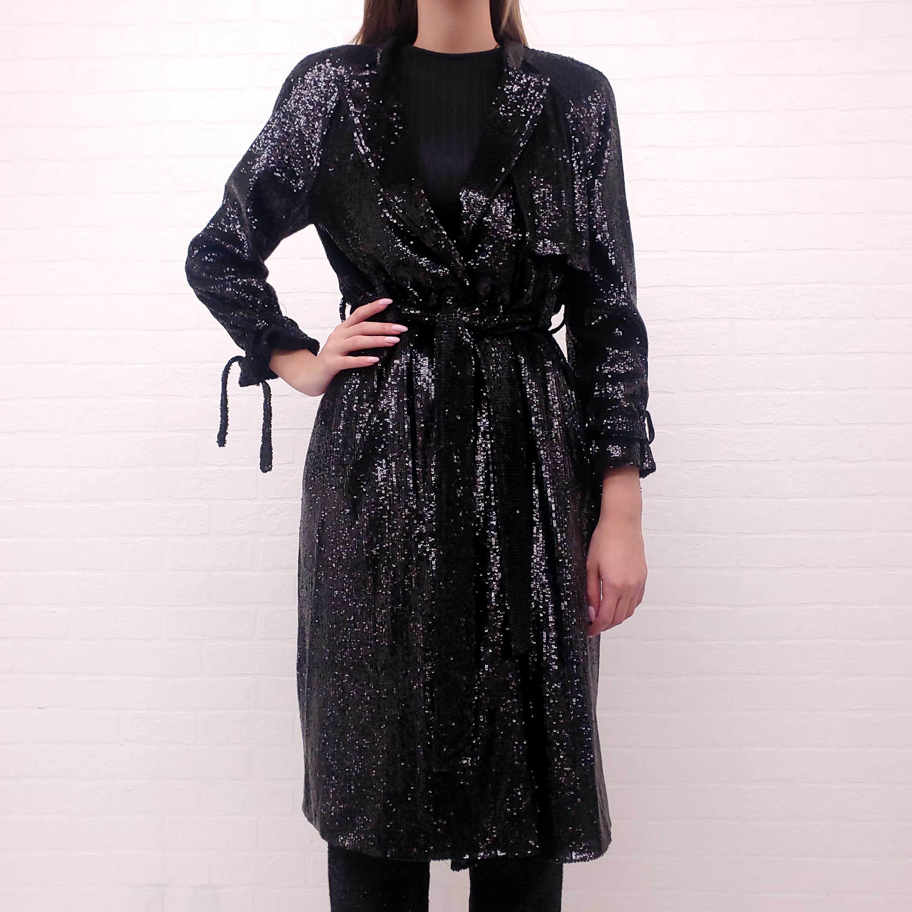 A.L.C. BLACK SEQUIN DRESS - SIZE 4 Rewind Couture A.L.C. BLACK SEQUIN DRESS - SIZE 4 Rewind Couture